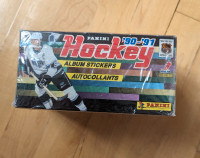 Vintage panini hockey stickers sealed box 1990