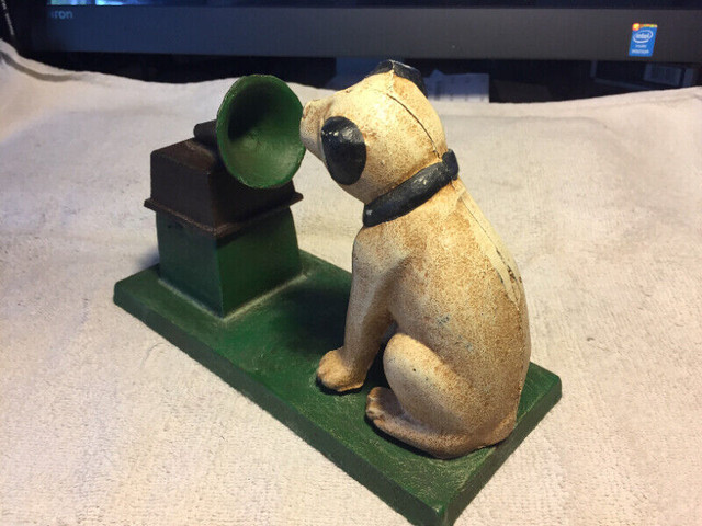 Antique/Vintage Cast Iron RCA Victor Dog & Phonograph Figure in Arts & Collectibles in Oshawa / Durham Region - Image 3