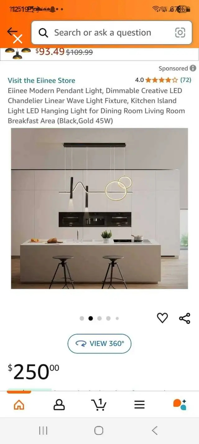 Eilinee LED Chandelier in Indoor Lighting & Fans in Kitchener / Waterloo - Image 3