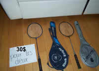 Raquettes de badminton 30$ pour les deux