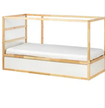 IKEA KURA Reversible bed, white/pine, Twin Some pictures are taken from IKEA website. Tent canopy in...