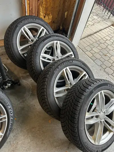 For Sale: Audi OEM 17” Rims + Michelin X-Ice Snow Tires Off a 2018 Audi S5 Sportback Wheels: • OEM A...