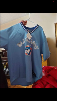 Signed blue jays jersey and hat
