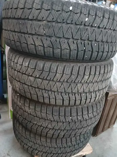4 Bridgestone Blizzack 205 55R 16 , 5 bolt , used one season on a 2020 vw jetta