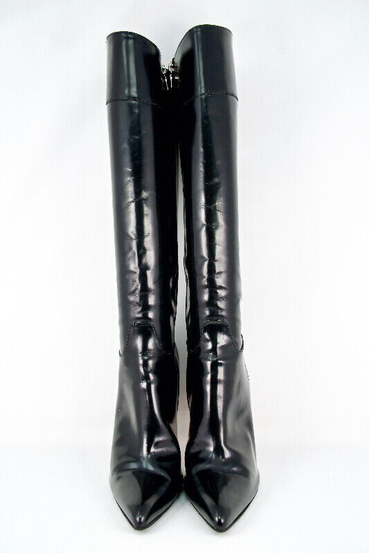 Prada Women's Black Leather High Heel Boots - Size 36 - $160 in Women's - Shoes in Mississauga / Peel Region