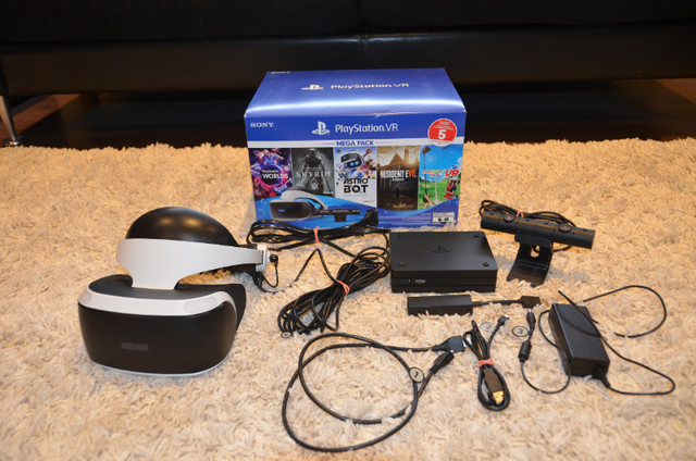 Playstation VR Headset (works with PS4 and PS5) in Sony Playstation 4 in Saskatoon - Image 2