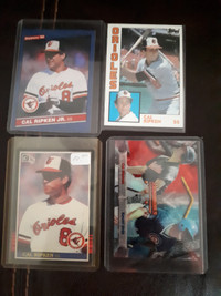 Cal Ripken Jr MLB baseball cards x 4 Baltimore Orioles