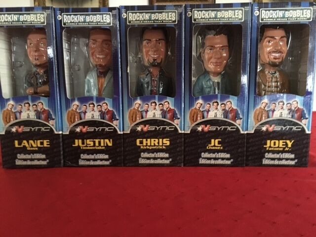 NSync Rockin Bobbles Complete Set Boxed Mint in Arts & Collectibles in Edmonton