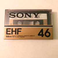 Sony EHF 46 Blank Audio Cassette Tape Type II Position High Bias