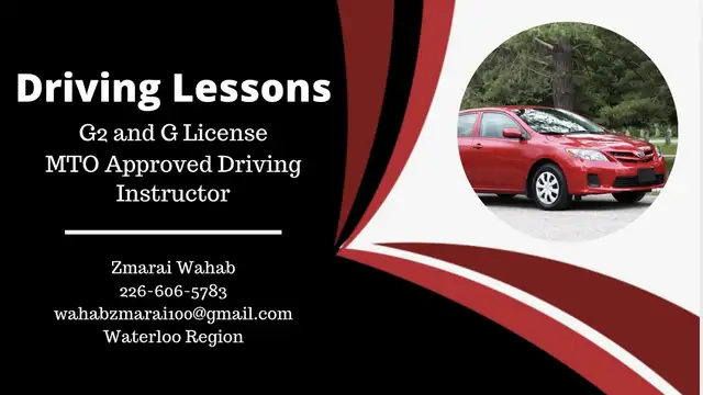 Driving Lessons - MTO Approved Instructor!64307896157698121