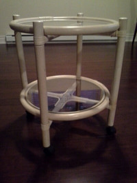 Rolling Serving Cart and Mirror