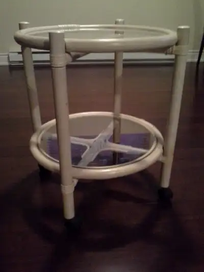 Rolling Serving Cart and Mirror, View more