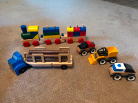 ASSORTED WOODEN VEHICLES