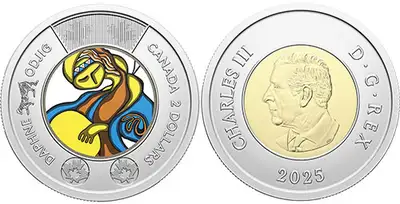 2025  $2 Canada "Daphne Odjig" unopened roll, View more