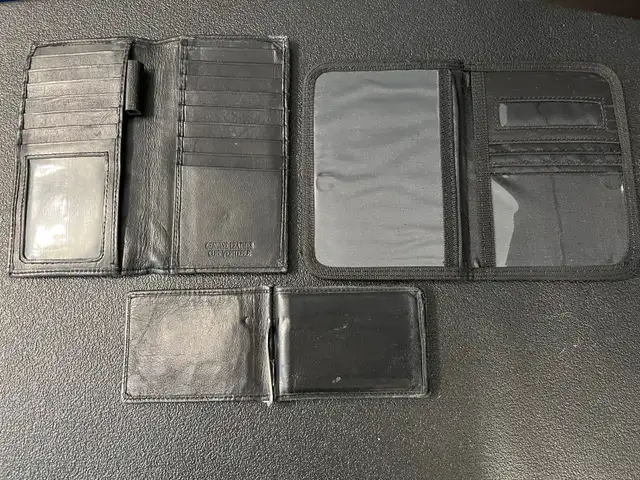 (2) Black “Men’s Genuine Leather Wallets + “New” Passport Holder in Men's in Red Deer - Image 3