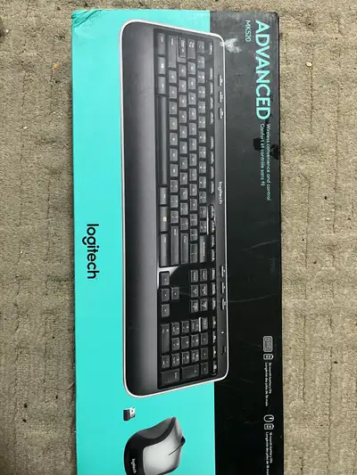 Logitech wireless keyboard and mouse (new in box), View more