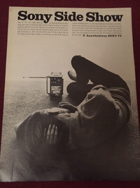 1966 Sony 5’’ Television Original Ad
