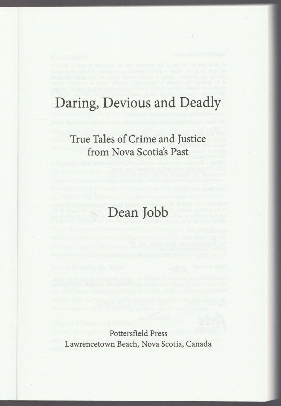 Historical Tales of Crime & Justice in Halifax, Nova Scotia in Non-fiction in Dartmouth - Image 3
