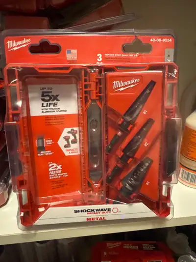 Milwaukee Step Drill Bit Set, View more