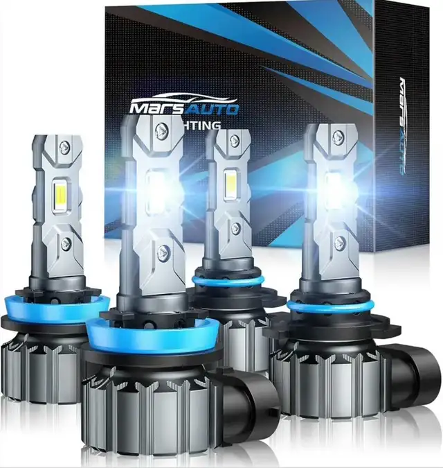 Marsauto H11 9005 LED Headlight Bulbs Kit, 66000LM Super Bright,