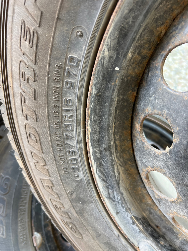 Dunlop Grandtrek 205/70r16 winter tires/rims | Tires & Rims | Winnipeg |  Kijiji