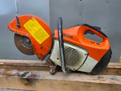 For sale a Stihl TS410 12" Shroud Quick Cut Cement Saw Professional Cement Saw. First $725 cash Firm...