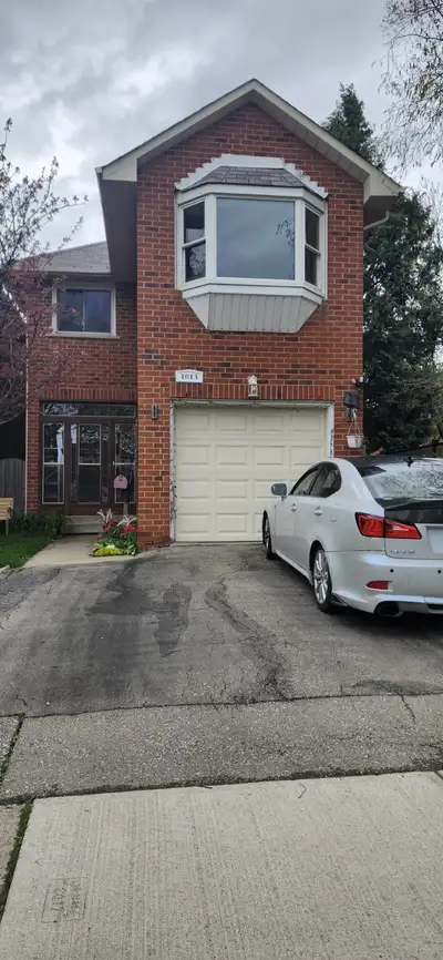 Freshly painted detached house with 3 spacious bedrooms, 2 full baths and 1 powder room, large kitch...