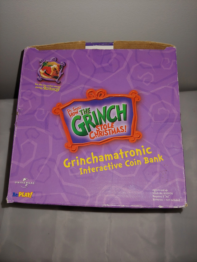 Dr. Seuss How The Grinch Stole Christmas - Grinchamatronic Bank in Arts & Collectibles in London - Image 3
