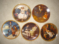 Norman Rockwell Numbered Collector Plates - Lot of 5