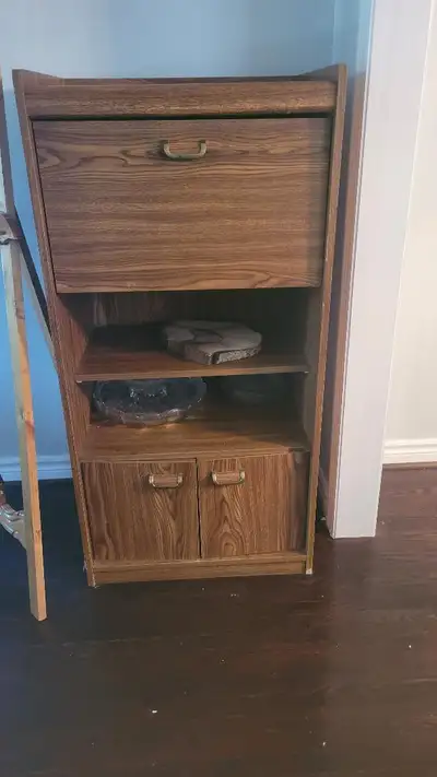 Wooden cabinet with shelves, View more