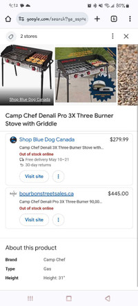 Denali pro 3 burner camping stove