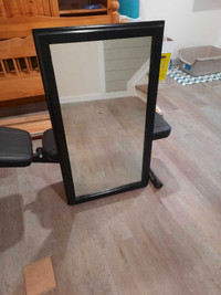 Mirror with solid wood frame