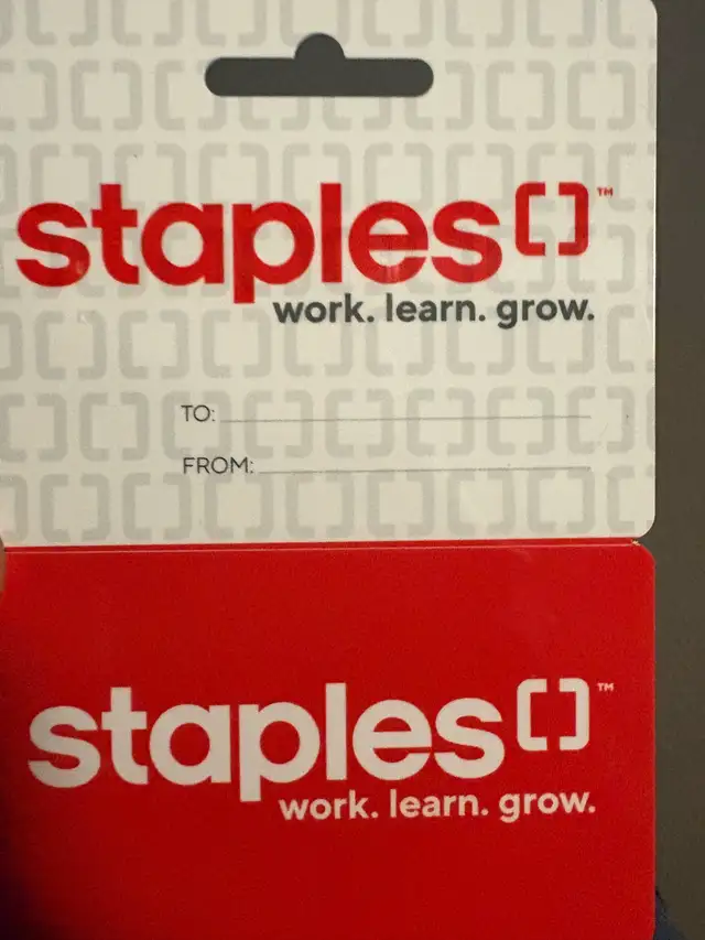 400$ stapes gift card for 350$
