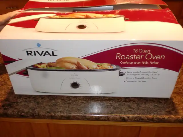 Rival 18-Quart Roaster Oven, White in Microwaves & Cookers in London - Image 9