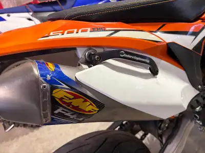 2014 KTM 500 exc,blue plated, 68 hrs, 3300km, a bunch of add ons, box of extra parts, has warp 9 eli...