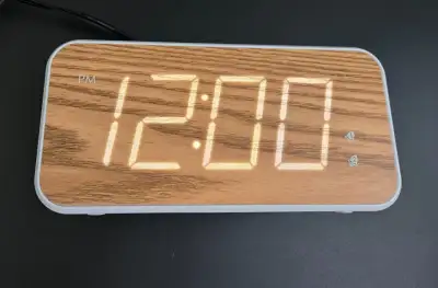 SHARP Dual Alarm clock - Jumbo  1.8” White LED Display, View more