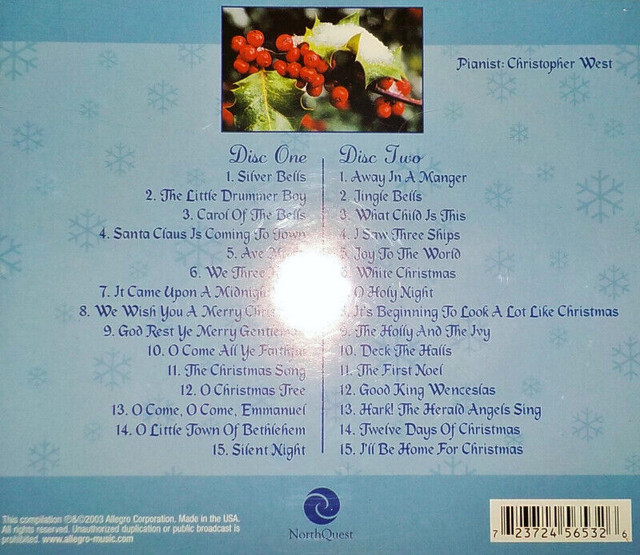 PIANO CHRISTMAS 2 CD SET NOEL RELAXATION MEDIATION HOLIDAY dans CD, DVD et Blu-ray  à Ville de Montréal - Image 3