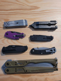Folding knives and multitools
