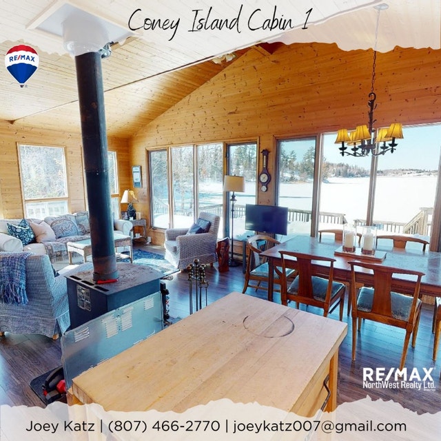 Vacay Opportunity on Coney Island 2 Cabins Land for Sale Kenora