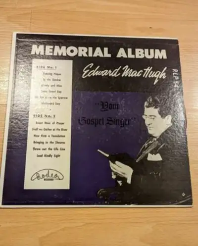 Memorial Album with Edward MacHugh Vinyl Record, View more