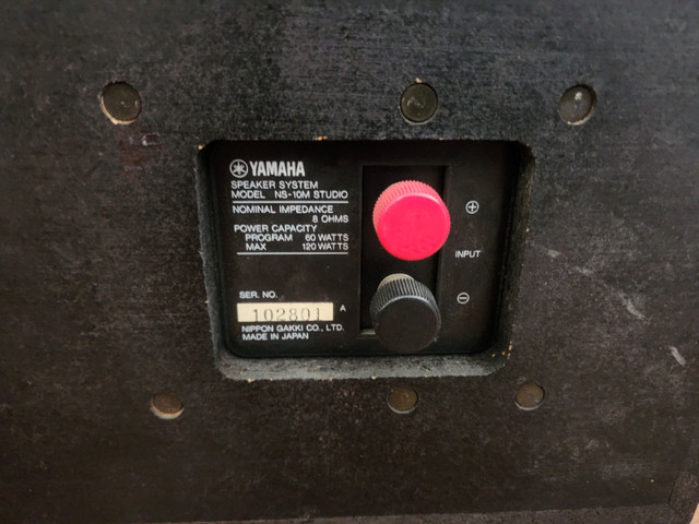 Yamaha NS-10M STUDIO Monitors - Matched Pair in Pro Audio & Recording Equipment in Oakville / Halton Region - Image 3