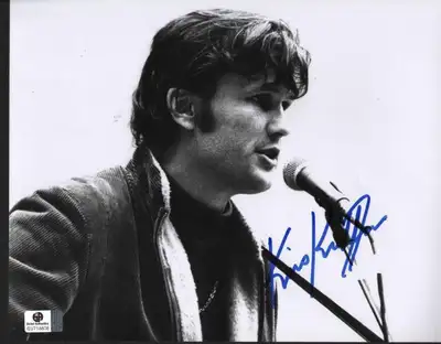 KRIS KRISTOFFERSON HAND SIGNED 8X10 FRAMED, View more