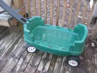 Plastic children's pull wagon