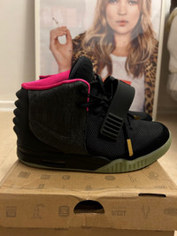 UA NIKE AIR YEEZY 2 SOLAR RED SHOES