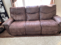 Lazy-boy leather recliner