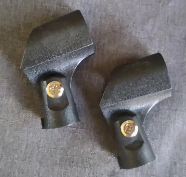 2 Microphone Holders for Handheld Microphones /European versions in Pro Audio & Recording Equipment in City of Toronto - Image 2
