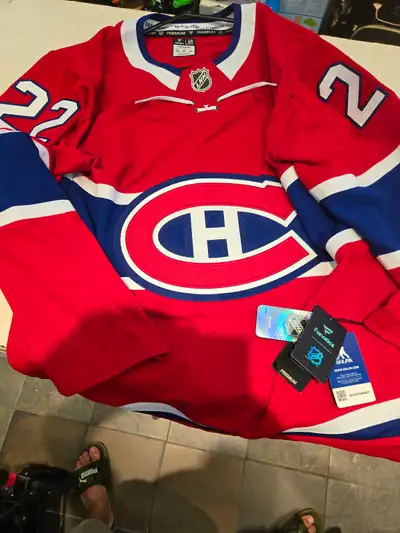 Montreal Canadiens Caufield Red Home Premier Jersey  sz 46, View more