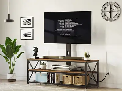New Seventable TV Stand with Mount and Power Outlet Swivel T, View more