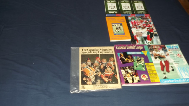 8 VARIOUS VINTAGE CFL GUIDES & PROGRAMS BUNDLE DEAL1972-2012 in Arts & Collectibles in City of Toronto