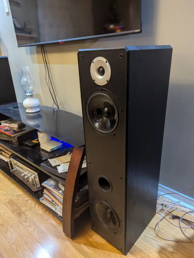 USED ACOUSTIC PROFILE 88.7 FLOOR SPEAKERS GOOD WORKING in Speakers in Markham / York Region - Image 4